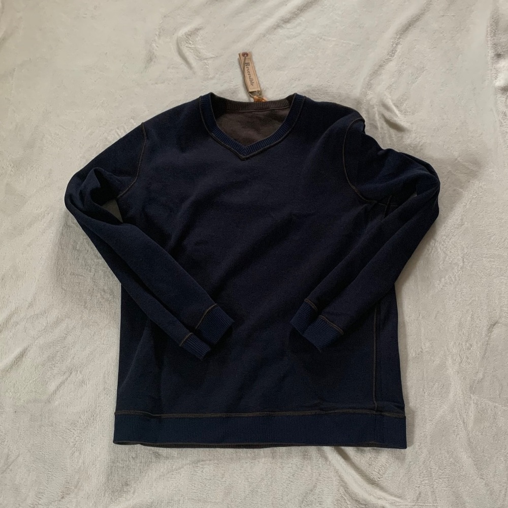 Tailor Vintage Reversible V-Neck Pullover - Picture 3 of 4